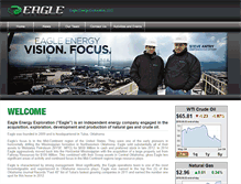 Tablet Screenshot of eagleenergyexploration.com
